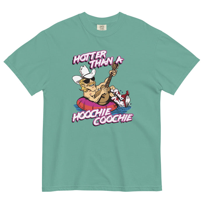 Hotter Than A Hoochie Coochie garment-dyed heavyweight short sleeve t-shirt - Savannah Moss Co.