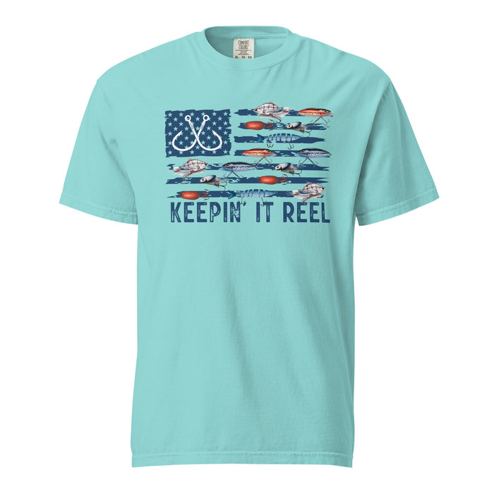 KEEPIN IT REEL garment-dyed heavyweight short sleeve t-shirt - Savannah Moss Co.