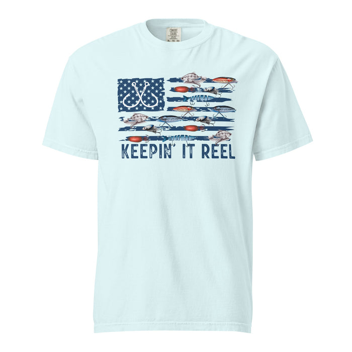 KEEPIN IT REEL garment-dyed heavyweight short sleeve t-shirt - Savannah Moss Co.