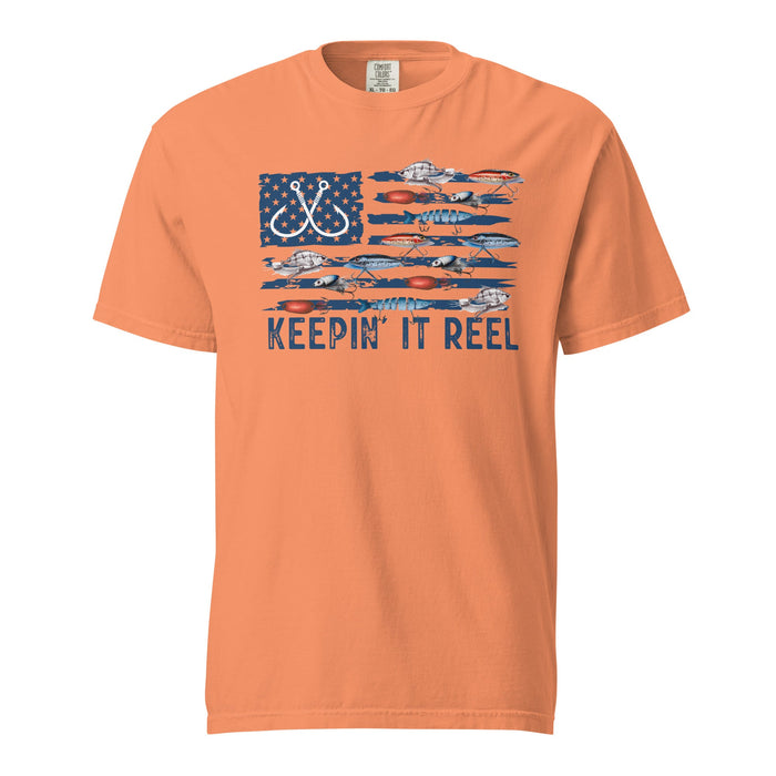 KEEPIN IT REEL garment-dyed heavyweight short sleeve t-shirt - Savannah Moss Co.