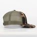 Retro Duck Camo/Light Green Leather Patch Trucker Hat - Savannah Moss Co.