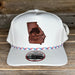 Savannah Moss Co. Red/White/Blue Rope Leather Patch Hat - Savannah Moss Co.
