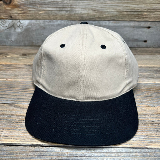 Vintage Headshots Khaki/Black Custom Leather Patch Hat - Savannah Moss Co.