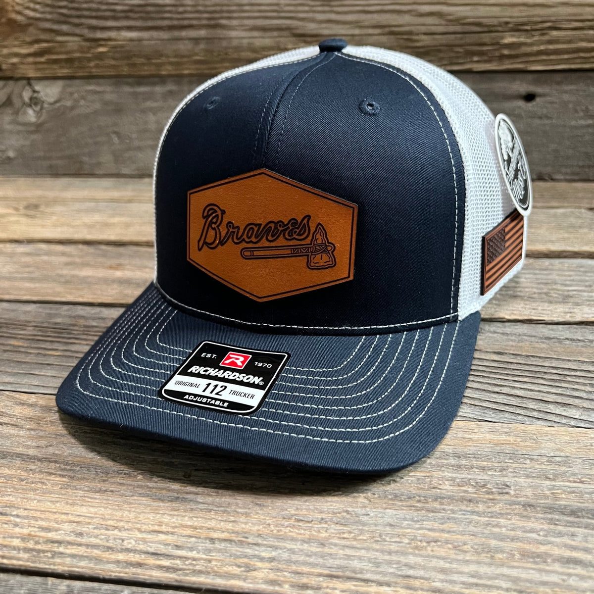Custom Atlanta Braves Feather Hat
