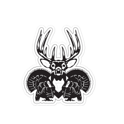 Deer Turkey Bubble-free stickers - Savannah Moss Co.