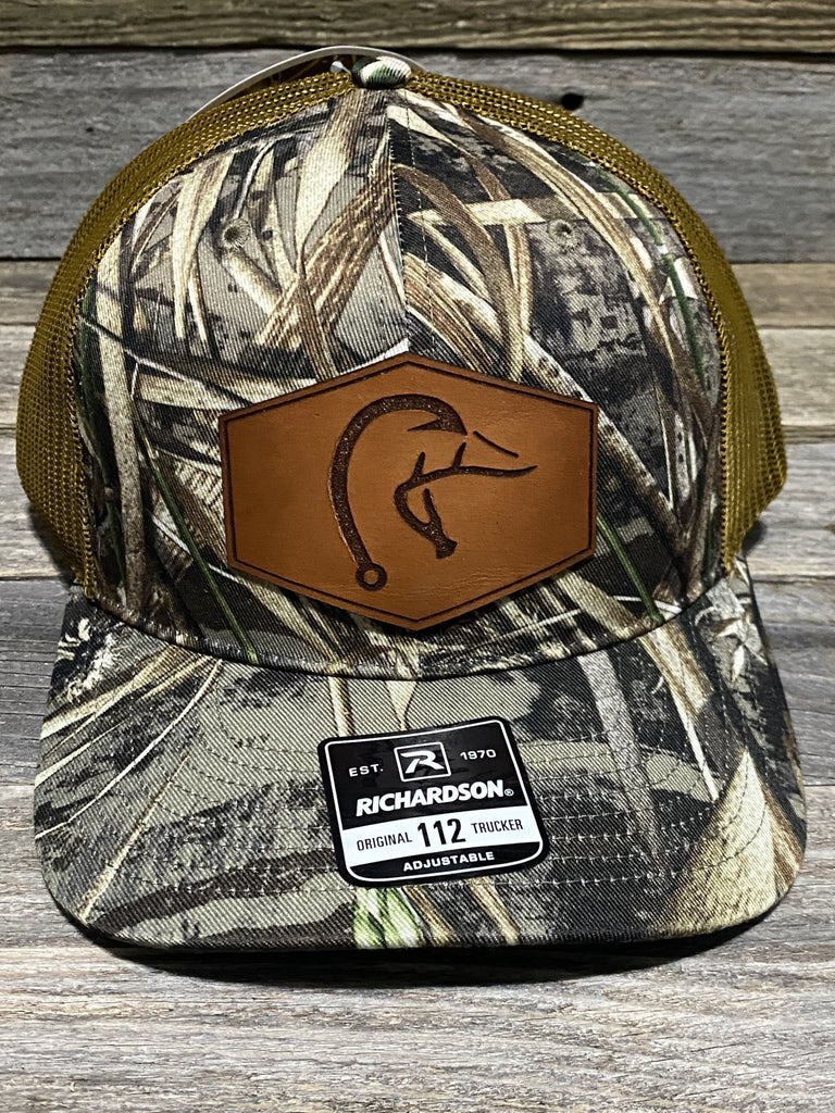 Pike Fish Leather Patch Hat — Savannah Moss Co.