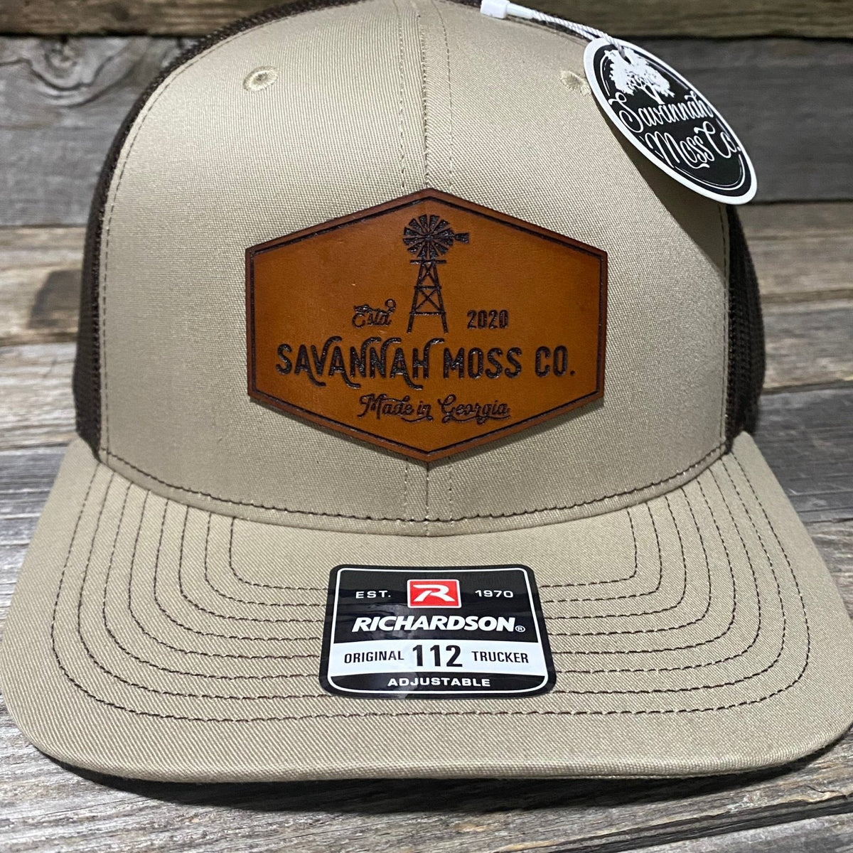 Retro Braves Leather Patch Hat — Savannah Moss Co.