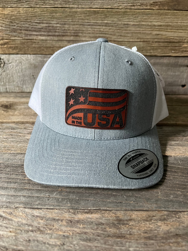 Made in the USA Leather Patch Hat — Savannah Moss Co.